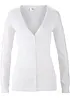 Basic finstrikket cardigan med knappestolpe, bonprix