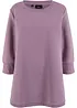 Lang sweatshirt med viskose, bonprix