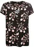 Kortermet bluse i 100% viskose, bonprix