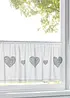 Gardinkappe i økologisk bomull med hjertetrykk, bonprix