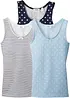 Singlet med myk bomull (3-pack), bonprix