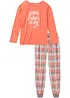 Pyjamas med oversized topp, bonprix