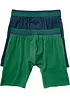 Boksershorts med bomull i ettersittende modell med lange ben (2-pack), bonprix