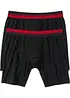 Boksershorts med bomull i ettersittende modell med lange ben (2-pack), bonprix