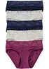 Truse med blonder (5-pack), bonprix