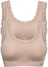 Feel Comfort Seamless bustier (2-pack), bonprix