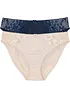 Truse med delikate blonder (2-pack), bonprix