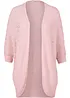 Lang cardigan med hullmønster, bonprix