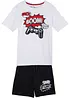 T-skjorte og jersey bermudashorts i 100% økologisk bomull (2-delt sett), bonprix