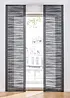 Panelgardin med tverrstriper (1-pack), bonprix