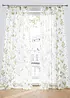 Gardin med blomsterprint, med resirkulert polyester (1-pack), bonprix
