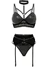 Bustier + stringtruse + stroppeholder (3-delt sett), bonprix