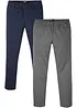 Regular Fit slip on-bukse med komfortlinning, Straight (2-pack), bonprix