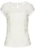 Bluse i blondemateriale, bonprix