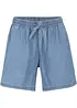 Lett denimshorts med lin, bonprix