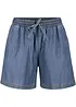 Lett denimshorts med lin, bonprix