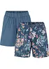Jerseyshorts i elastisk bomullsmiks (2-pack), bonprix