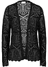 Cardigan med hullmønster, bonprix