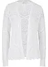 Cardigan med hullmønster, bonprix