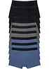 Boksershorts med bomull i ettersittende modell (10-pack), bonprix