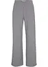 Stretchbukse med Houndstooth-mønster, Wide leg, bonprix