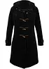 Halvlang duffelcoat med fôr, bonprix