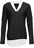 Genser med isydd bluse, bonprix