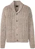 Cardigan med ribbemønster, bonprix