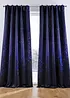 Lystett gardin med motiv av nattehimmel og resirkulert polyester (1-pack), bonprix