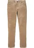 Slim Fit-kordfløyelsbukse med stretch og komfortsnitt, bonprix