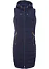 Lang, vattert vest, bonprix