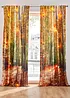 LED-gardin med høstlig print (1-pack), bonprix