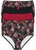 Highwaist-truse med bomull (4-pack), bonprix