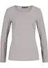 Langermet topp (2-pack), bonprix