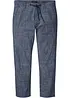 Regular Fit Chambray-chinosbukse, Straight, bonprix