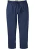Relaxed Fit-pull on-bukse i luftig linmiks, Straight, bonprix