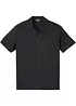 Kortermet skjorte med lin, Loose Fit, bonprix