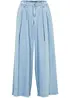 Wide Leg bukseskjørt i denim, bonprix