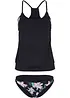 Oversized tankini i lag på lag-look, bonprix