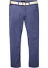Regular Fit chinos med komfortlinning og belte, Straight, bonprix