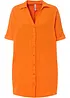 Oversized, lang bluse i bomullsmusselin, bonprix