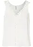 Ermeløs, krinklet bluse, bonprix