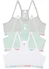 Bustier i myk bomull (3-pack), bonprix