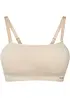 Vattert Feel Comfort Seamless Bandeau-BH med avtagbare stropper, bonprix