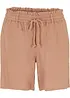 Paperbag-shorts med lin, bonprix