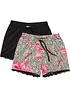 Shorts med delikate blonder (2-pack), bonprix
