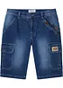 Cargo-bermudashorts i denim med stretch, Regular Fit, bonprix