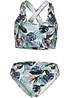 Bustier-bikini (2-delt sett) med kryssende stropper, bonprix