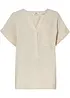 Kortermet bluse i musselin, bonprix