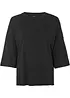 Oversized topp i bomull, halvlang arm, bonprix